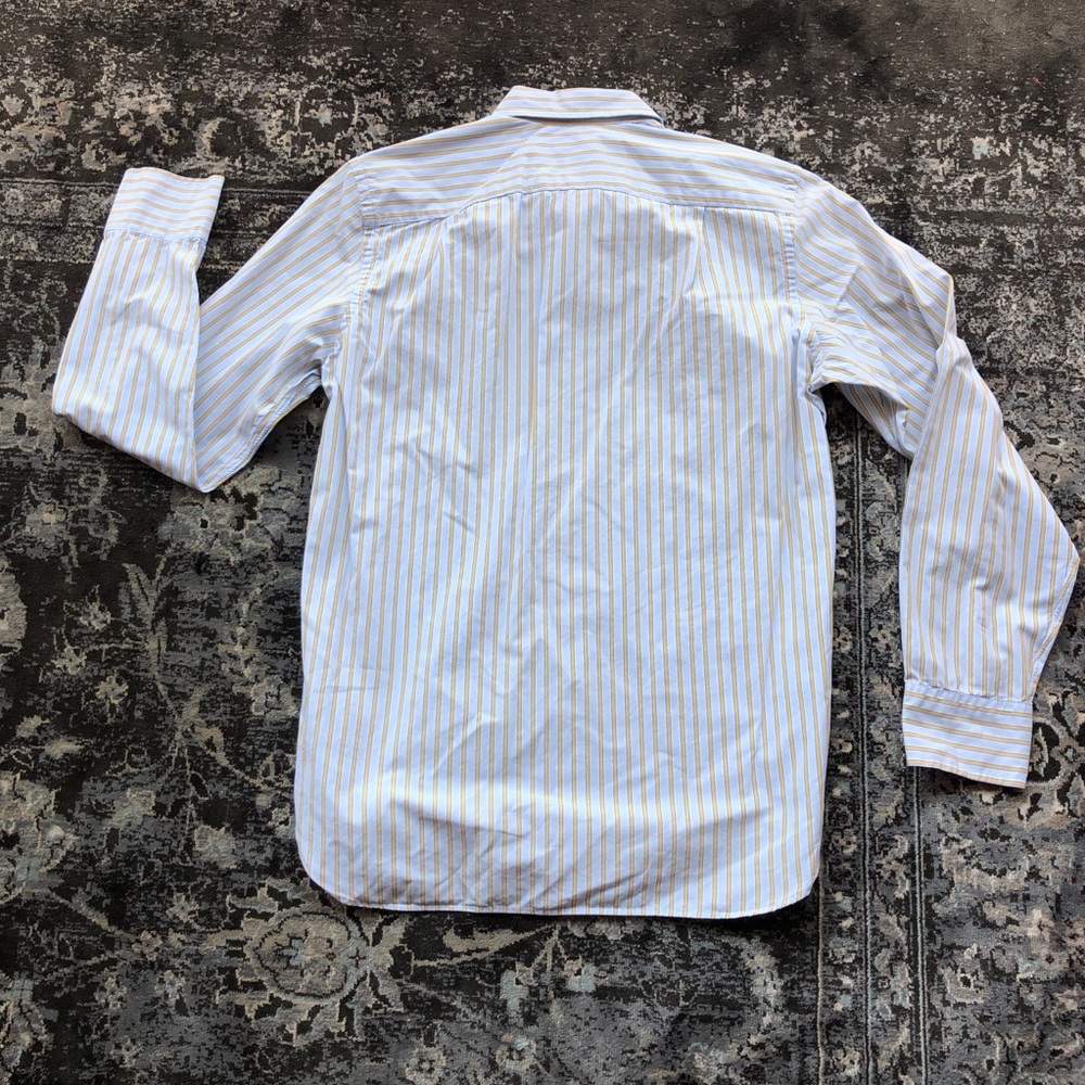 J.Crew 2-Ply Striped Button Down Shirt Small - Picture 6 of 6